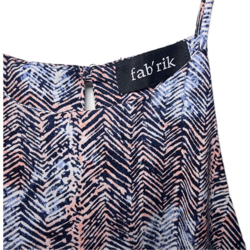 Fab'rik Dress Sleeveless Casual Print Mini Dress Summer Size M - Picture 2 of 3